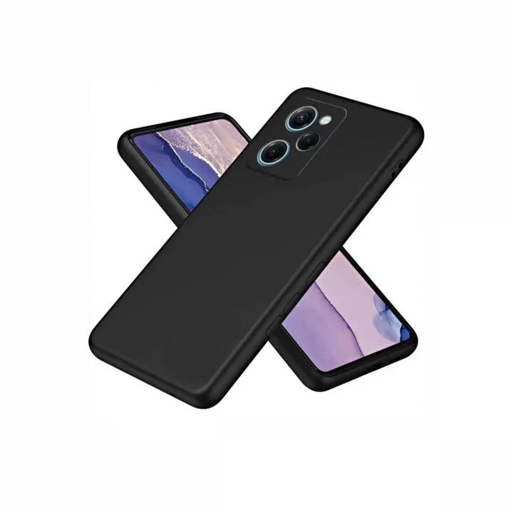 Mey İthalat®   Poco X5 Pro 5G Nano içi Kadife Silikon - Siyah