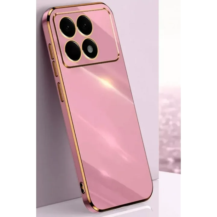 Mey İthalat®   Poco X6 Pro Kılıf Volet Silikon - Mor
