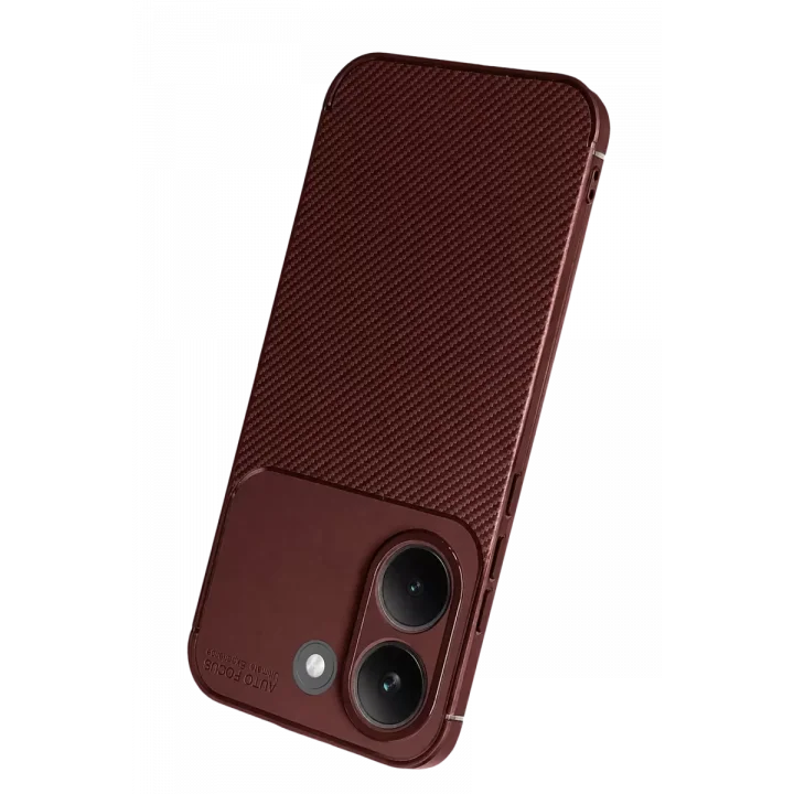 Mey İthalat®   Poco X8 Pro Auto Focus Karbon Kapak - Bordo