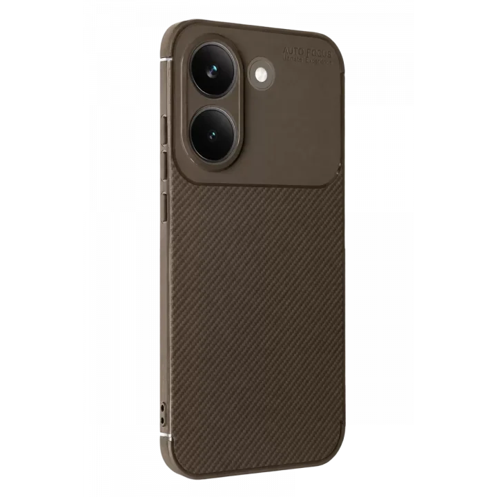 Mey İthalat®   Poco X8 Pro Auto Focus Karbon Kapak - Kahverengi
