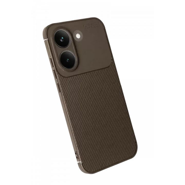 Mey İthalat®   Poco X8 Pro Auto Focus Karbon Kapak - Kahverengi
