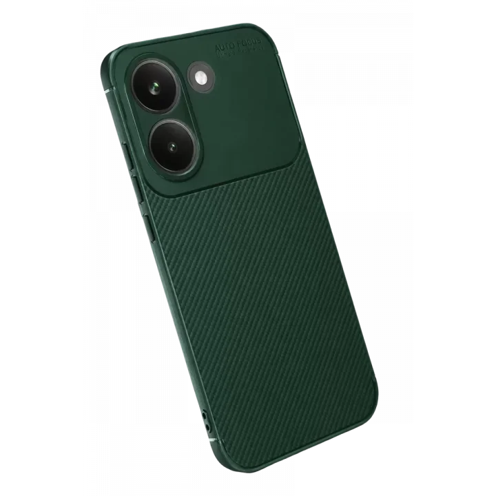 Mey İthalat®   Poco X8 Pro Auto Focus Karbon Kapak - Koyu Yeşil