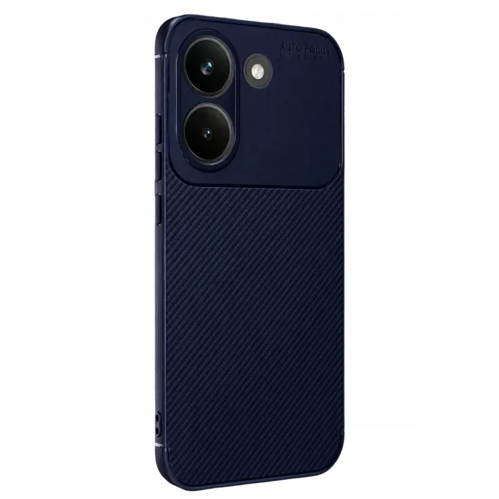 Mey İthalat®   Poco X8 Pro Auto Focus Karbon Kapak - Lacivert