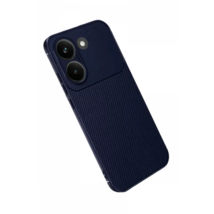 Mey İthalat®   Poco X8 Pro Auto Focus Karbon Kapak - Lacivert