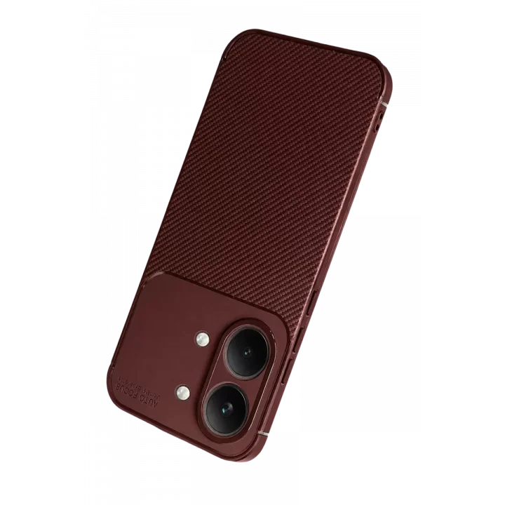 Mey İthalat®   Poco X8 Pro Max Auto Focus Karbon Kapak - Bordo
