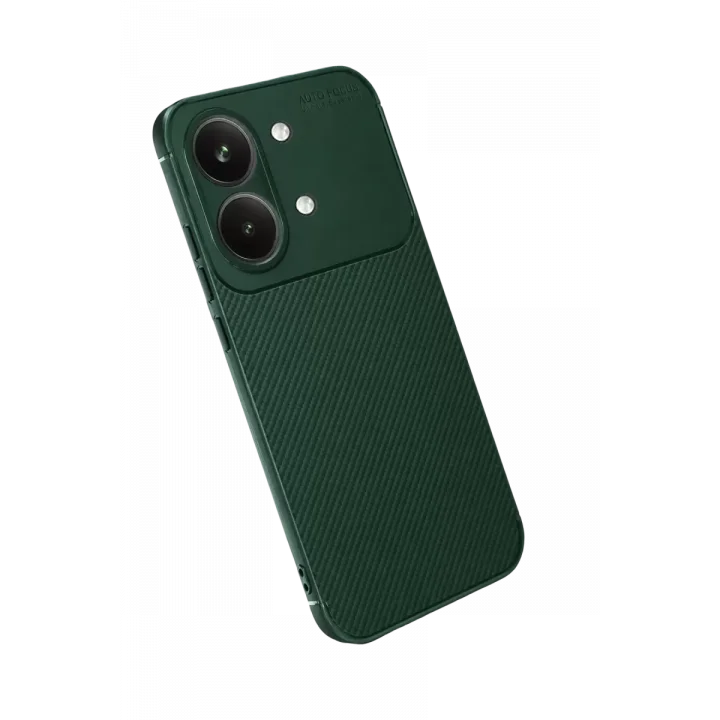 Mey İthalat®   Poco X8 Pro Max Auto Focus Karbon Kapak - Koyu Yeşil