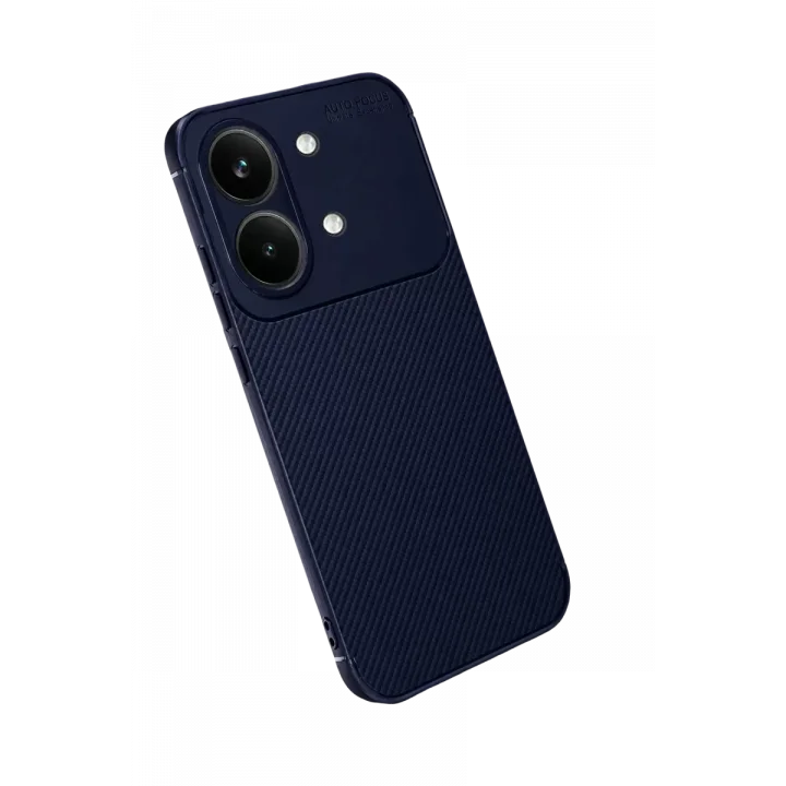 Mey İthalat®   Poco X8 Pro Max Auto Focus Karbon Kapak - Lacivert