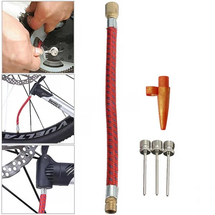 Mey İthalat®  Pompa İğne Başlık Seti Top Bisiklet Lastiği Şişirme İğneleri