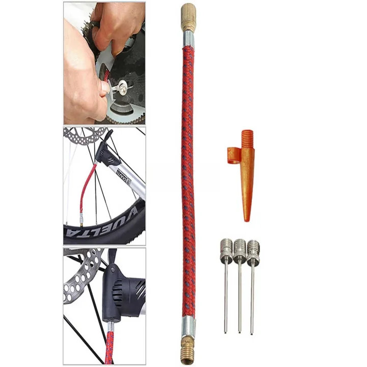Mey İthalat®  Pompa İğne Başlık Seti Top Bisiklet Lastiği Şişirme İğneleri