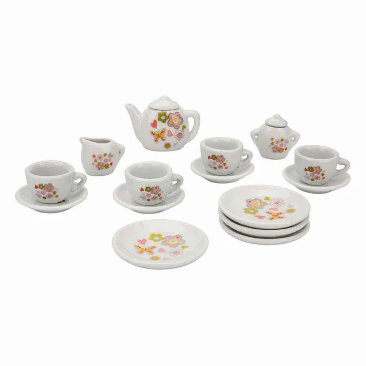 Mey İthalat® Porselen Çay Takımı 17 Parça 1 adet