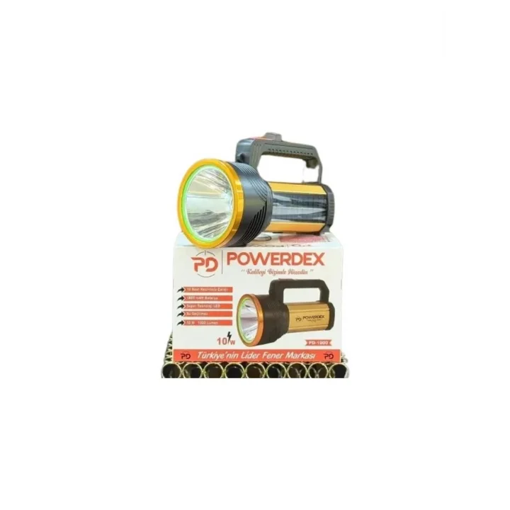 Mey İthalat® Powerdeks PD-1900 Şarjlı El Feneri