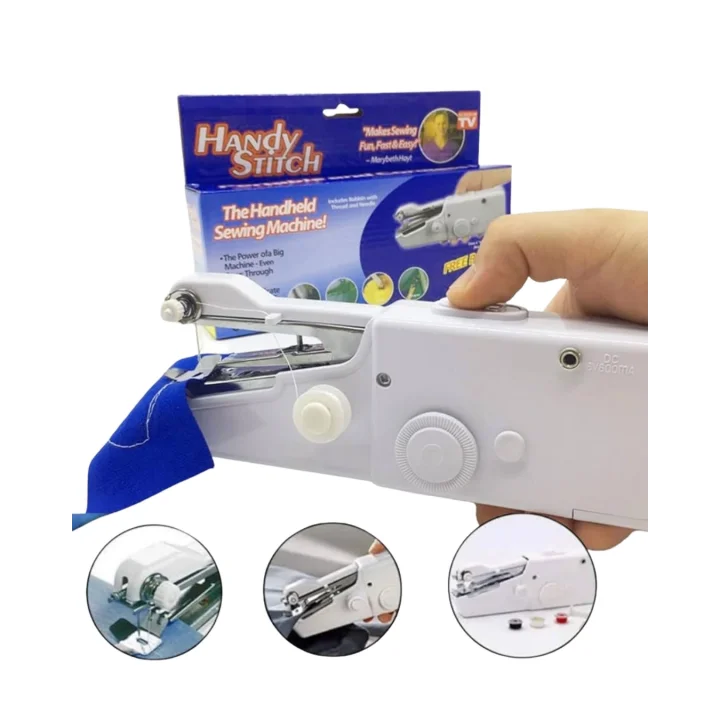 Mey İthalat® Pratik Mini Dikiş Makinesi Yeni Başlayanlar İçin Taşınabilir
