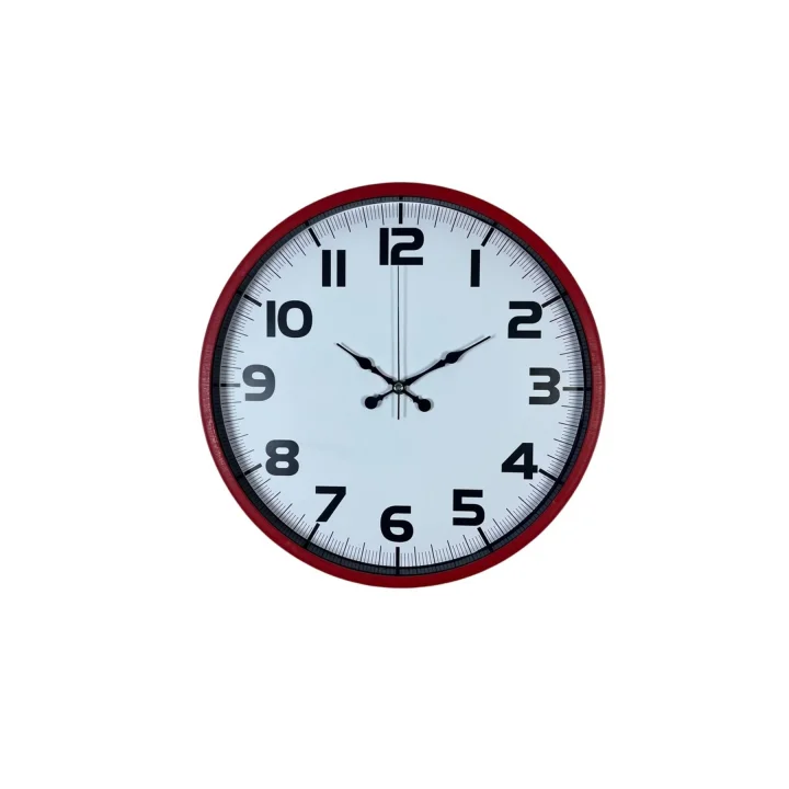 Mey İthalat® Premium Kırmızı 36 Cm Duvar Saati