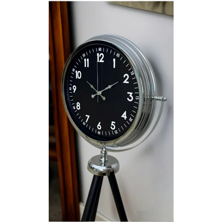 Mey İthalat® Prestige Krom Tripod Ayaklı Saat