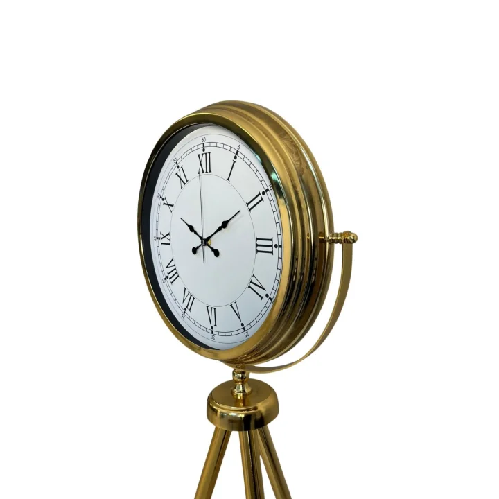 Mey İthalat® Prestige Roma Gold Tripod Ayaklı Saat