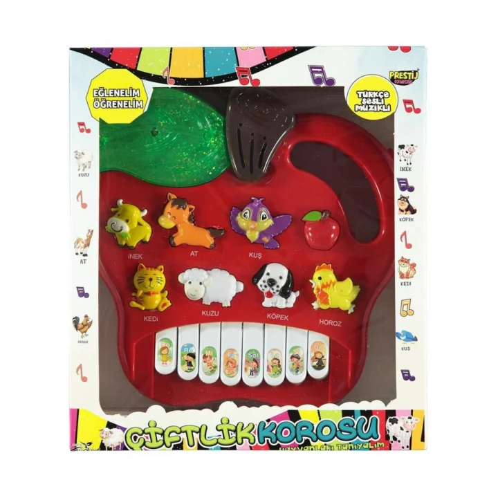 Mey İthalat® Prestij Kutulu Hayvanlı Pilli Elmalı Piano