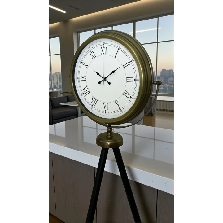 Mey İthalat® Prestij Vintage Tripod Ayaklı Saat