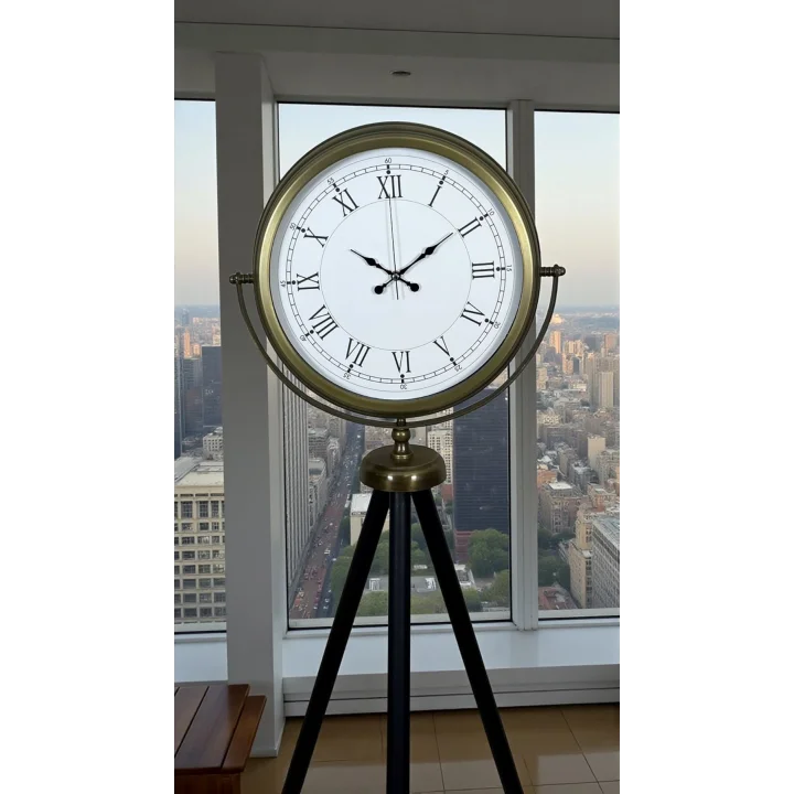 Mey İthalat® Prestij Vintage Tripod Ayaklı Saat