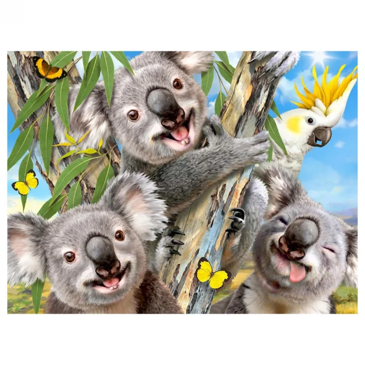 Mey İthalat®  Prime 3D - Koala Pelüş ve Selfie 48 Parça Puzzle 15805