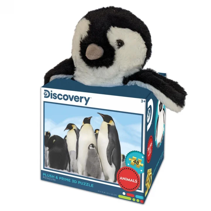 Mey İthalat®  Prime 3D - Penguen Pelüş ve Selfie 48 Parça Puzzle 15809
