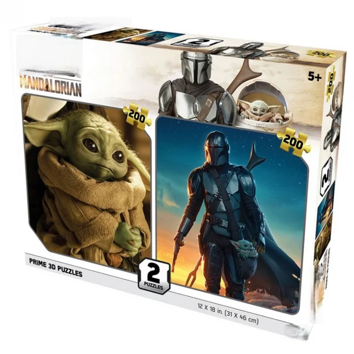 Mey İthalat® Prime 3D The Mandalorian İkili Puzzle 200 Parça