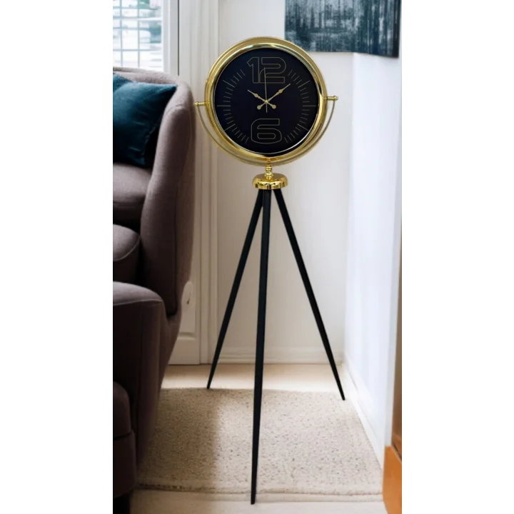 Mey İthalat® Prime Gold Şık Tripod Ayaklı Saat