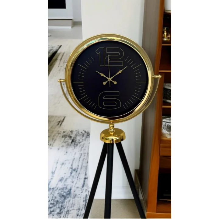 Mey İthalat® Prime Gold Şık Tripod Ayaklı Saat