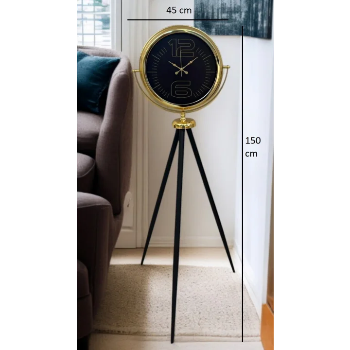Mey İthalat® Prime Gold Şık Tripod Ayaklı Saat