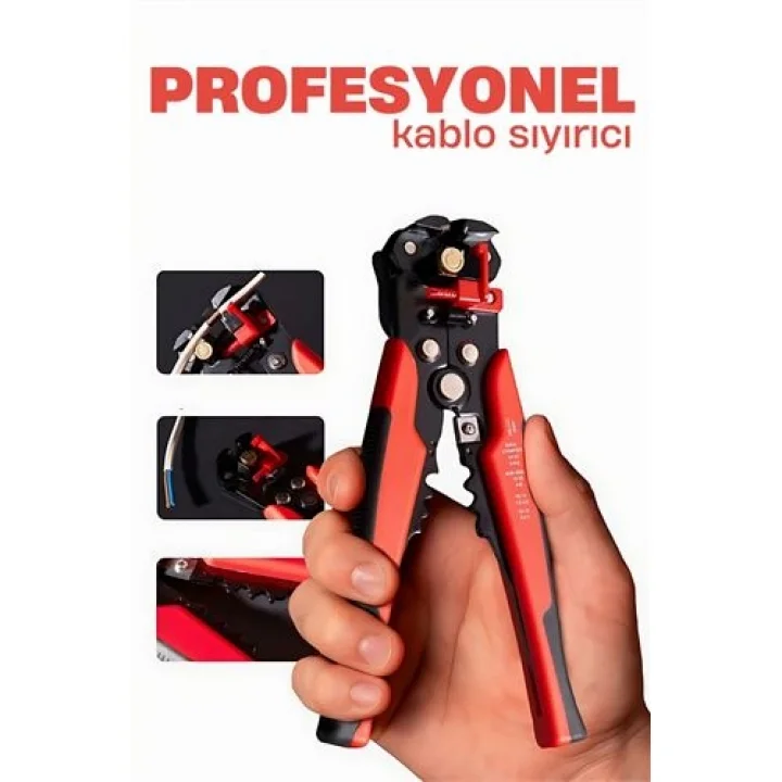 Mey İthalat® Profesyonel  Kablo Soyma Sıyırma Pensesi  722485
