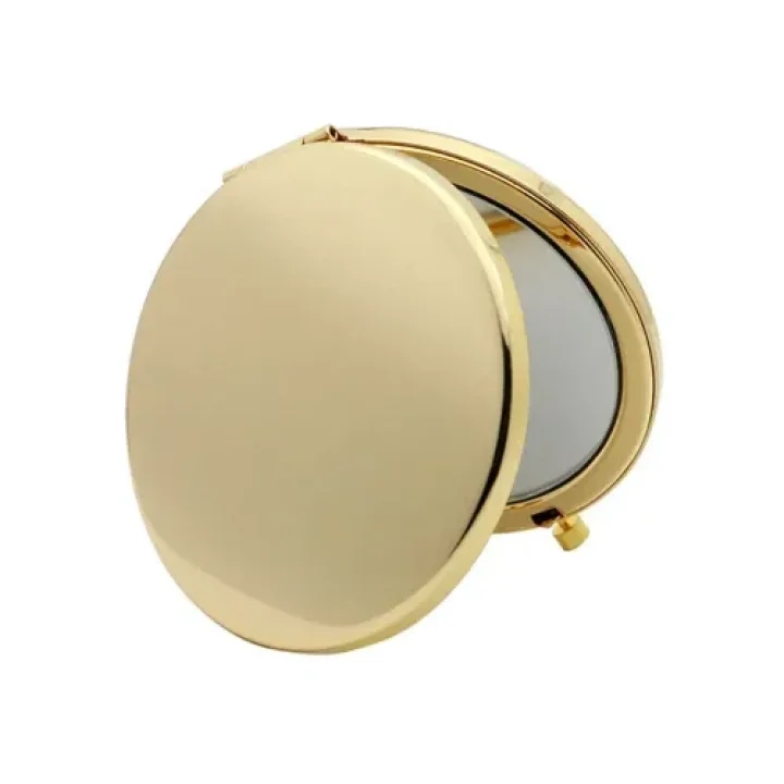 Mey İthalat® Promosyon Yuvarlak Cep Aynası Gold Renk