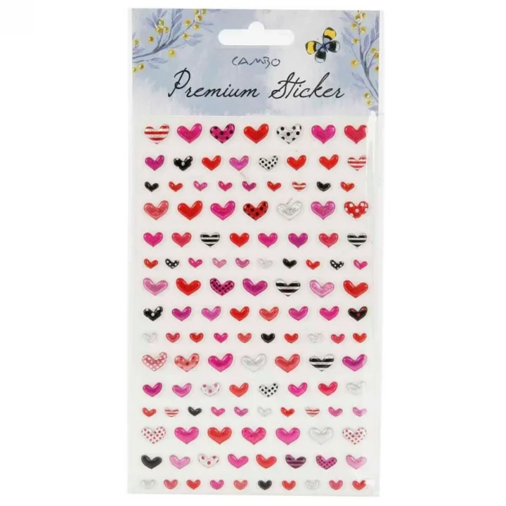 Mey İthalat® Puf Sticker Kalp