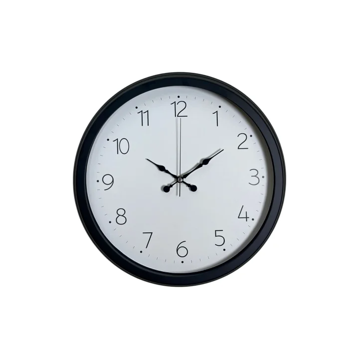 Mey İthalat® Pure Time Black 40 Cm Metal Duvar Saati