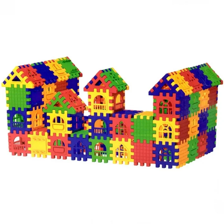 Mey İthalat® Puzzle City 3D Yapı ve Tasarım Blokları 128 Parça