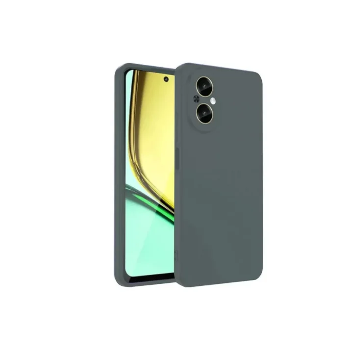 Mey İthalat®  Realme 12 Lite Kılıf First Silikon - Koyu Yeşil