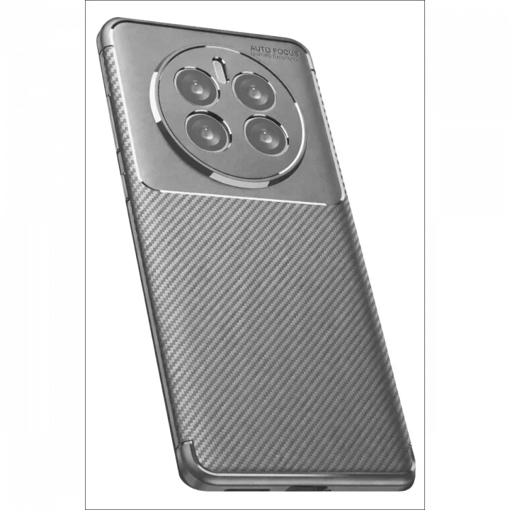 Mey İthalat®  Realme 12 Pro Plus Kılıf Auto Focus Karbon Kapak - Gri