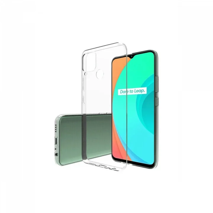 Mey İthalat®  Realme C15 Kılıf Lüx Şeffaf Silikon