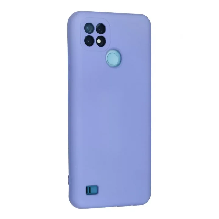 Mey İthalat®  Realme C21 Kılıf Nano içi Kadife Silikon - Lila