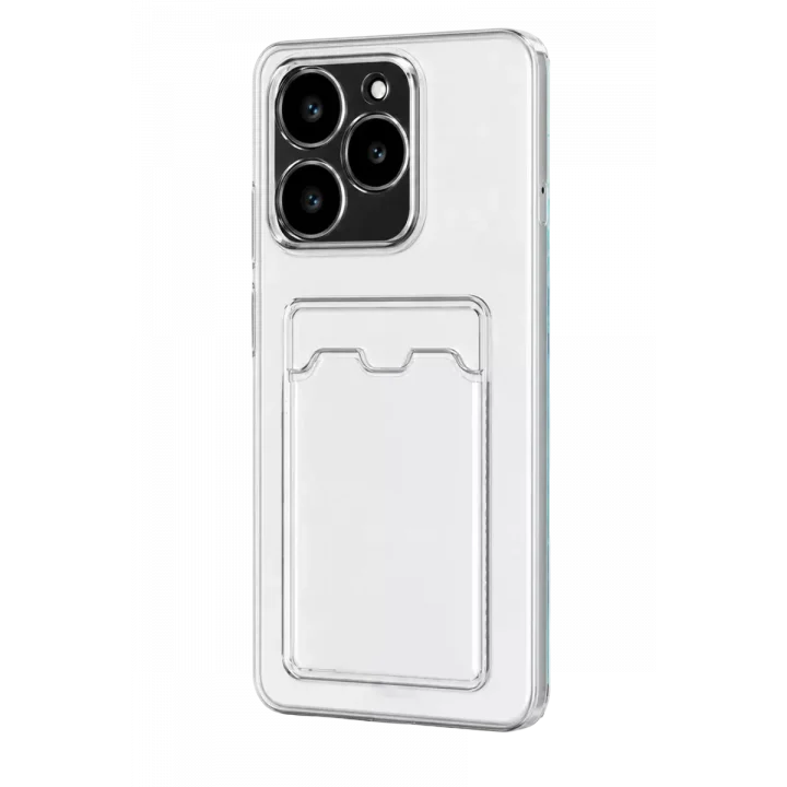 Mey İthalat®  Realme C61 Kılıf Kart Şeffaf Silikon - Şeffaf