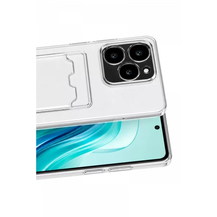 Mey İthalat®  Realme C61 Kılıf Kart Şeffaf Silikon - Şeffaf