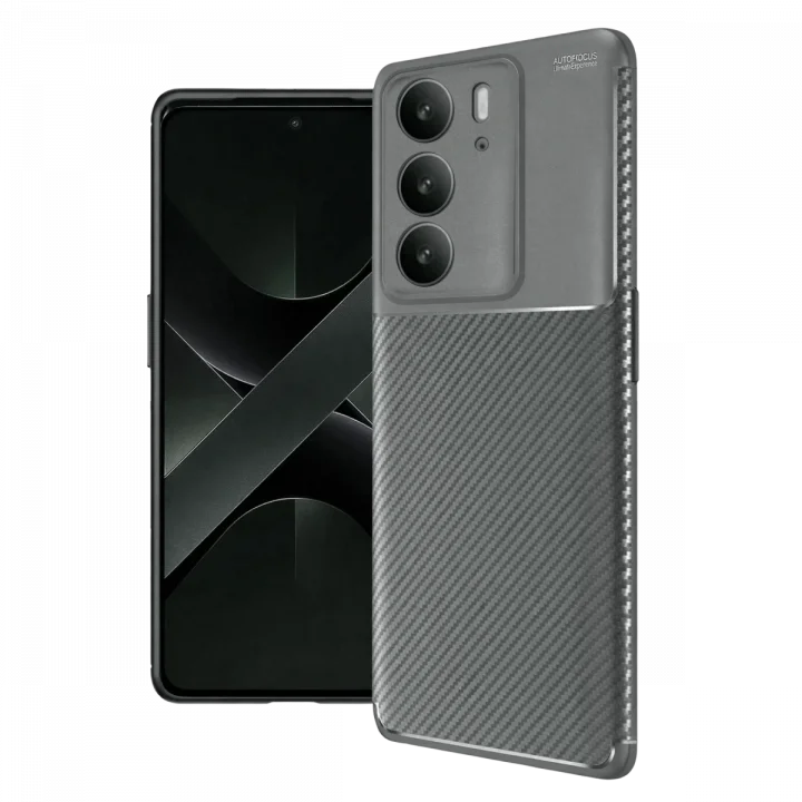 Mey İthalat®  Realme C75 4G Auto Focus Karbon Kapak - Gri