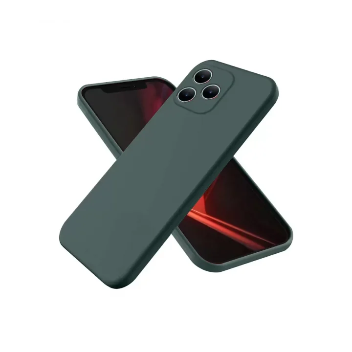 Mey İthalat®  Realme Note 50 4G Kılıf First Silikon - Koyu Yeşil