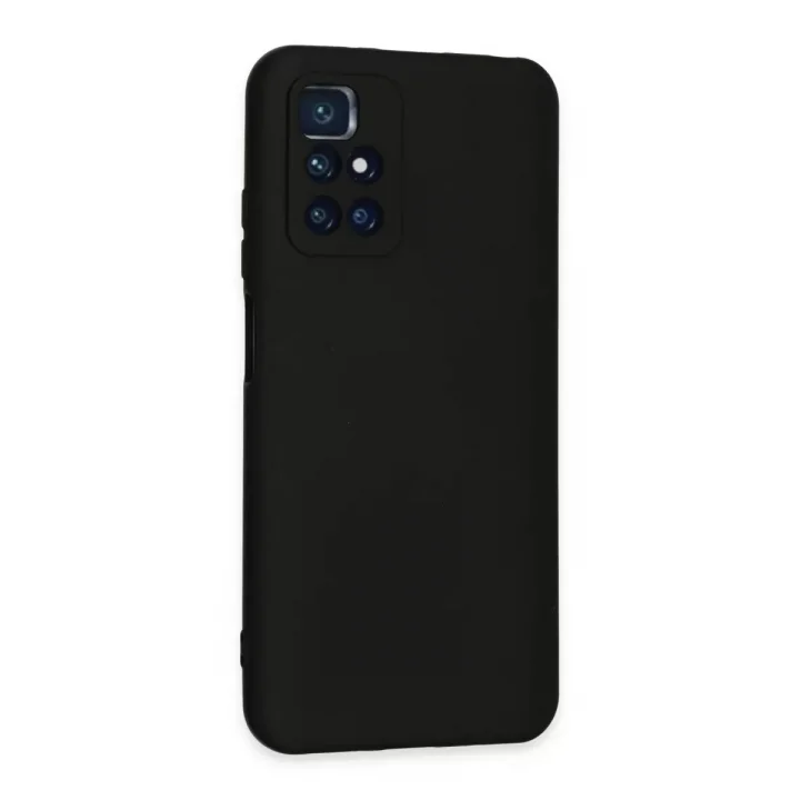 Mey İthalat®   Redmi 10 2022 Kılıf Nano içi Kadife Silikon - Siyah