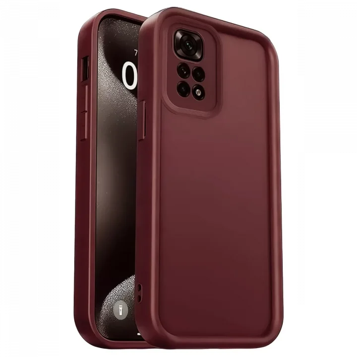 Mey İthalat®   Redmi 10 2022 Kılıf Viera Silikon - Bordo