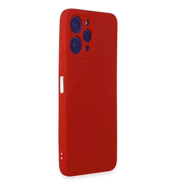 Mey İthalat®   Redmi 12 Kılıf First Silikon - Kırmızı