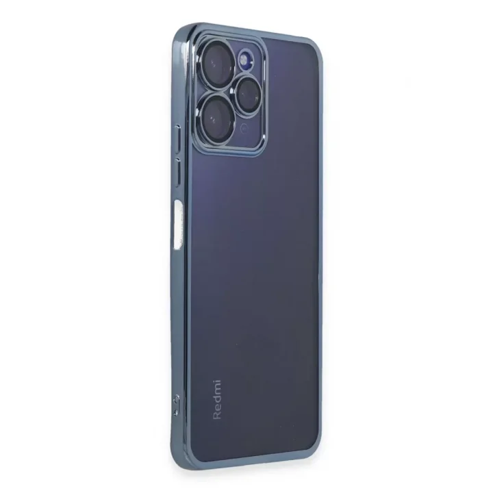 Mey İthalat®   Redmi 12 Kılıf  Lensli Silikon - Açık Mavi