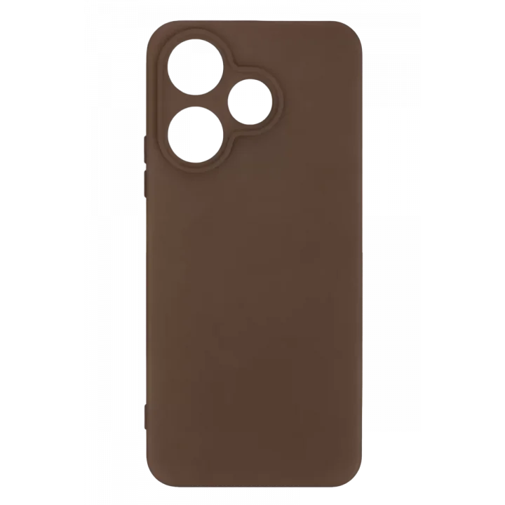 Mey İthalat®   Redmi 13 4G Kılıf First Silikon - Kahverengi