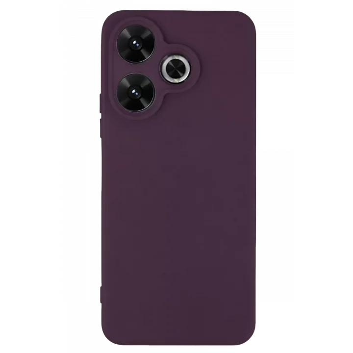 Mey İthalat®   Redmi 13 4G Kılıf First Silikon - Mürdüm