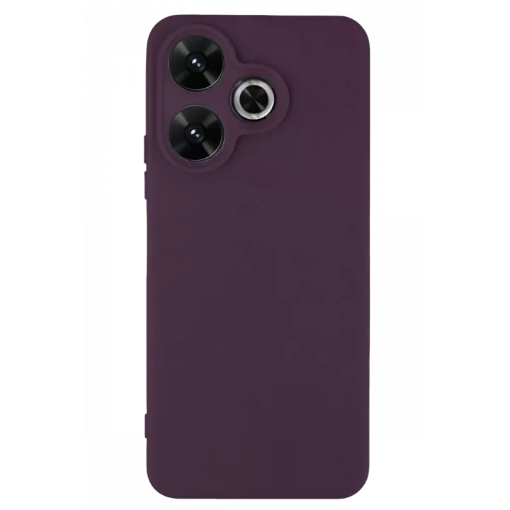 Mey İthalat®   Redmi 13 4G Kılıf First Silikon - Mürdüm