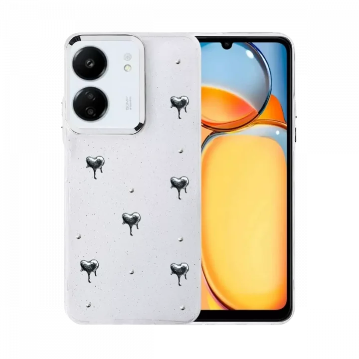 Mey İthalat®   Redmi 13C Fiyonk Desenli Kapak - Desen 1