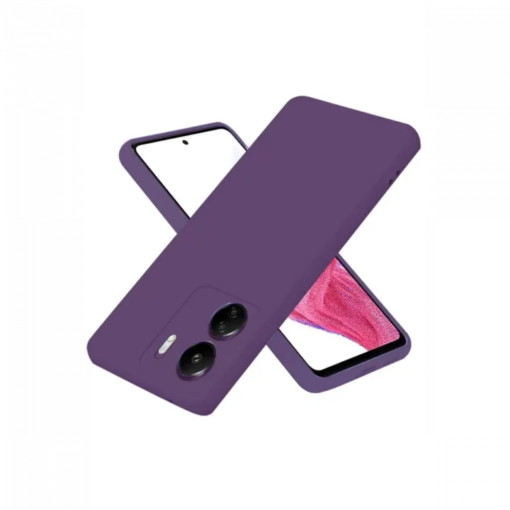 Mey İthalat®   Redmi 13C Kılıf First Silikon - Mor